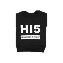 Bluza HI5 BLACK z przedłużanymi rękawkami. Czarne bluzy dziewczęce rozpinane New kids on the spot, z bawełny. Za 89,00 zł.