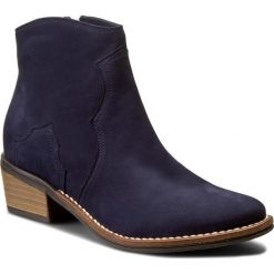 Buty zimowe damskie: Botki OLEKSY – 2058/B23/000/000/000 Granat Nubuk