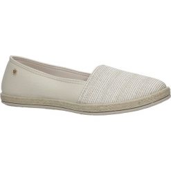 Beżowe espadryle slip on w paski Casu B865-14. Brązowe espadryle damskie Casu, w paski. Za 49,99 zł.