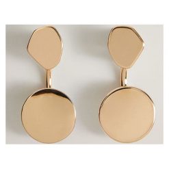 Mango - Kolczyki Diane. Żółte kolczyki damskie Mango, metalowe. Za 49,90 zł.
