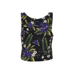 Summer Top Violet Flowers. Zielone topy damskie Who cares, bez wzorów, bez kołnierzyka. Za 64,99 zł.