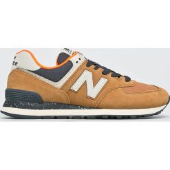 New Balance - Buty ML574HVB. Żółte buty sportowe męskie marki New Balance, ze skóry, na sznurówki. W wyprzedaży za 299,90 zł.