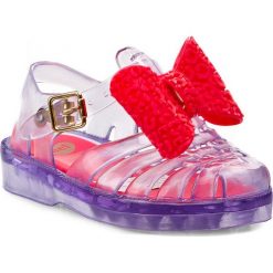 Sandały MELISSA - Mel Aranha BB 32159 Clear/Pink 50490. Różowe sandały dziewczęce Melissa, z tworzywa sztucznego, bez zapięcia. W wyprzedaży za 99,00 zł.