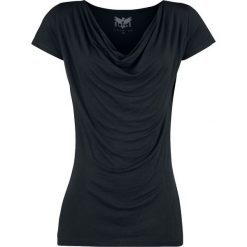 Bluzki damskie: Black Premium by EMP Cowl Neckline Shirt Koszulka damska czarny