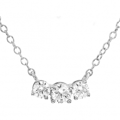 Srebrny naszyjnik z diamentami - dł. 40 cm. Szare naszyjniki damskie Vittoria Jewels, z diamentem, srebrne. W wyprzedaży za 1549,95 zł.