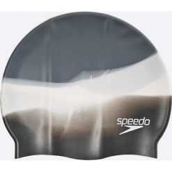 Speedo - Czepek pływacki. Szare stroje kąpielowe damskie marki Speedo, uniwersalny, bez wzorów, z materiału. W wyprzedaży za 24,90 zł.