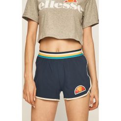 Ellesse - Szorty. Niebieskie spodenki sportowe damskie Ellesse, z nadrukiem, z elastanu, sportowe. Za 129,90 zł.