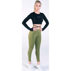 Gym Hero - Legginsy. Zielone spodnie damskie Gym Hero, s, bez wzorów, z dzianiny. Za 149,90 zł.
