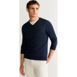 Mango Man - Sweter Willyv. Szare swetry męskie Mango Man, s, bez wzorów, z wełny, bez kołnierzyka, bez kaptura. Za 199,90 zł.