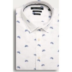 Marc O'Polo - Koszula. Białe koszule męskie Marc O'Polo, s, bez wzorów, z bawełny, klasyczne, polo, z długim rękawem. Za 389,90 zł.