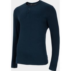 Longsleeve męski TSML600 - granat - Outhorn. Koszulki męskie Outhorn, m, bez wzorów, bez kołnierzyka, z długim rękawem, długie. Za 59,99 zł.
