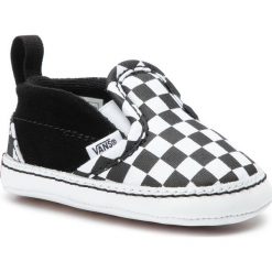 Tenisówki VANS - Slip-On V Crib VN0A2XSLFB71 Black/Truewhite. Białe półbuty dziewczęce Vans, na rzepy. Za 119,00 zł.