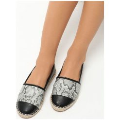 Espadryle damskie: Srebrne Espadryle Isaia
