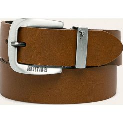 Mustang - Pasek skórzany. Paski męskie Mustang, w paski, ze skóry. Za 119,90 zł.