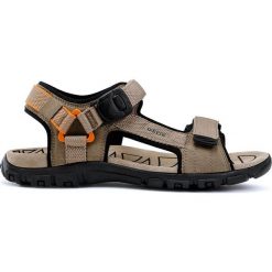 Geox - Sandały. Brązowe kapcie męskie Geox, ze skóry. W wyprzedaży za 219,90 zł.