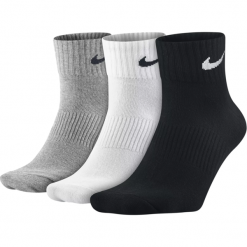 Skarpety Nike Lightweight Quarter 3pak SX4706-901. Skarpetki damskie Nike, bez wzorów, z bawełny. Za 49,99 zł.