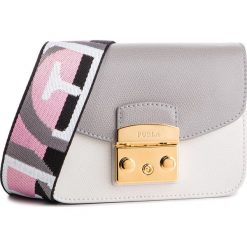 Torebka FURLA - Metropolis Brava 1013926 B BVO1 O02 Gesso d/Onice e/Camelia e. Szare listonoszki damskie marki Furla, na co dzień, bez wzorów, ze skóry, bez dodatków. Za 1355,00 zł.