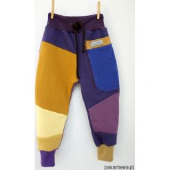 Spodnie chłopięce: PATCH PANTS spodnie 104-152 cm miód & fiołek