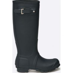 Hunter - Kalosze Womens Original Tall. Niebieskie kalosze damskie marki Hunter, z materiału. W wyprzedaży za 479,90 zł.