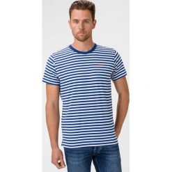 Pepe Jeans Mitch Koszulka Niebieski Biały. Niebieskie podkoszulki męskie Pepe Jeans, l, w paski, z bawełny, z krótkim rękawem. Za 152,95 zł.