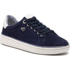 Sneakersy S.OLIVER - 5-23625-22 Navy 805. Niebieskie półbuty damskie S.Oliver, z zamszu. W wyprzedaży za 219,00 zł.