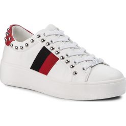 Sneakersy STEVE MADDEN - Belle Sneaker SM11000060-02002-077 White Multi. Białe półbuty damskie Steve Madden, ze skóry ekologicznej. W wyprzedaży za 329,00 zł.