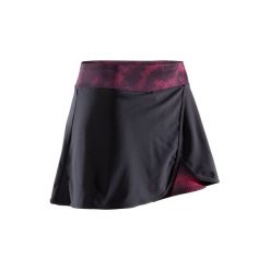 Spódnico - spodenki fitness kardio 500 damskie. Czarne bermudy damskie DOMYOS, xs, na fitness i siłownię. W wyprzedaży za 44,99 zł.