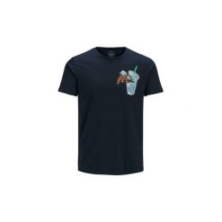 T-shirty z krótkim rękawem Jack Jones 12136539 CUBE TEE. Niebieskie t-shirty męskie Jack & Jones, s, bez wzorów, bez kołnierzyka, krótkie. Za 46,07 zł.