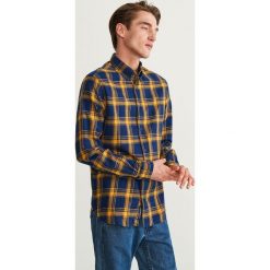 Koszula w kratę regular fit - Żółty. Żółte koszule męskie marki Reserved, l. Za 99,99 zł.