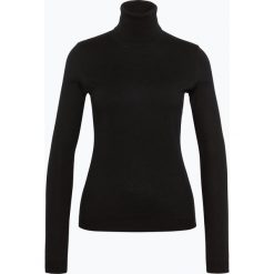 Golfy damskie: BOSS Casual – Sweter damski z dodatkiem jedwabiu – Iddyana, czarny