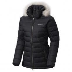 Columbia Kurtka Zimowa Damska Ponderay Jacket Black L. Czarne kamizelki damskie Columbia, na zimę, l, bez wzorów, sportowe, bez kaptura. W wyprzedaży za 599,00 zł.