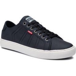 Sneakersy LEVI'S - 230693-1964-17 Navy Blue. Niebieskie sneakersy męskie Levi's®, na co dzień, bez wzorów, ze skóry ekologicznej, klasyczne, bez zapięcia. Za 269,00 zł.