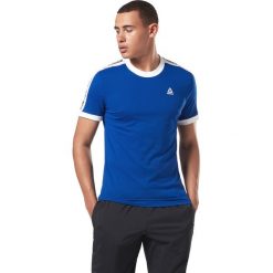 Reebok Essentials Koszulka Niebieski. Niebieskie podkoszulki męskie Reebok, s, z nadrukiem, z bawełny, bez kołnierzyka, krótkie. Za 107,95 zł.