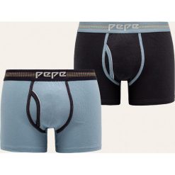Pepe Jeans - Bokserki Lotar (2-pack). Niebieskie bokserki męskie Pepe Jeans, bez wzorów, z elastanu. Za 119,90 zł.