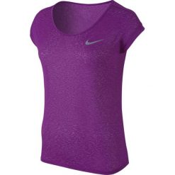 Bluzki damskie: koszulka do biegania damska NIKE DRI-FIT COOL SHORT SLEEVE / 719870-556 - NIKE DRI-FIT COOL SHORT SLEEVE