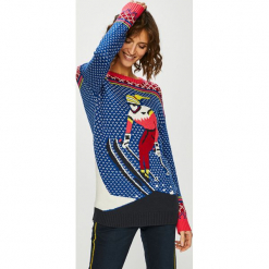 Medicine - Sweter XMASS. Szare swetry klasyczne damskie MEDICINE, l, z bawełny, z okrągłym kołnierzem. Za 99,90 zł.