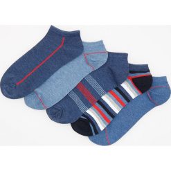 Kapcie męskie: 5 pack skarpet stopek – Granatowy