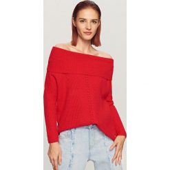 Sweter z odkrytymi ramionami - Czerwony. Czerwone bez kategorii Reserved, s. Za 99,99 zł.