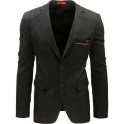 Marynarki męskie: Marynarka męska casual czarna (mx0380)