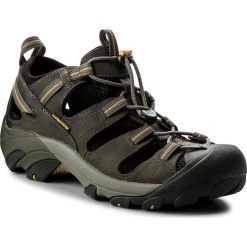 Sandały KEEN - Arroyo II 1002426 Gargoyle/Tawny Olive. Czarne sandały męskie Keen, ze skóry. W wyprzedaży za 349,00 zł.