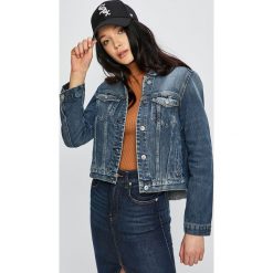 Scotch & Soda - Kurtka. Niebieskie kurtki damskie marki Scotch & Soda, s, bez wzorów, z bawełny, krótkie. W wyprzedaży za 499,90 zł.
