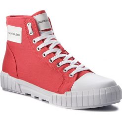 Trampki CALVIN KLEIN JEANS - Biagio S1753 Tomato. Czerwone półbuty męskie Calvin Klein Jeans, bez wzorów, z jeansu, eleganckie, bez zapięcia. W wyprzedaży za 339,00 zł.