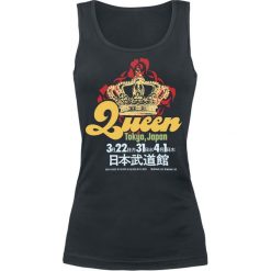 Topy damskie: Queen Tokyo Japan Top damski czarny