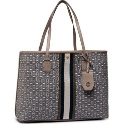 Torebka TORY BURCH - Gemini Link Canvas Tote 53303 Gray Heron Gemini Link 997. Szare torebki klasyczne damskie Tory Burch, bez wzorów, ze skóry ekologicznej, klasyczne, bez dodatków. Za 1139,00 zł.