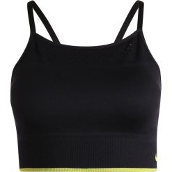 Biustonosze sportowe: Nike Performance NEW SEAMLESS BRALETTE TIPPED Biustonosz sportowy black/volt