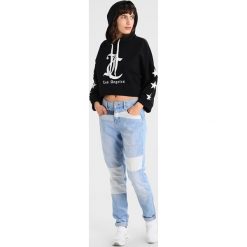 Bluzy rozpinane damskie: Juicy Couture TERRY LOGO HOODED Bluza z kapturem pitch black
