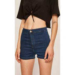 Tally Weijl - Szorty jeansowe. Niebieskie szorty damskie TALLY WEIJL, bez wzorów, z elastanu, casualowe. Za 49,90 zł.