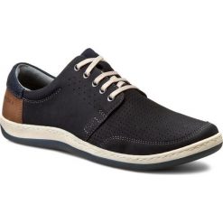 LASOCKI FOR MEN MI20-QUENTIN-01. Niebieskie półbuty męskie Lasocki For Men, bez wzorów, ze skóry, bez zapięcia. Za 169,99 zł.