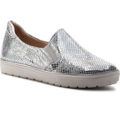 Tenisówki CAPRICE - 9-24662-22 Silver Rep.Met 948. Szare półbuty damskie marki Caprice, bez wzorów, z gumy, bez zapięcia. Za 239,90 zł.