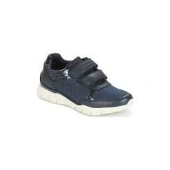 Buty Dziecko Geox J SUKIE G. B. Niebieskie trampki dziewczęce Geox, bez wzorów, bez zapięcia. Za 209,30 zł.